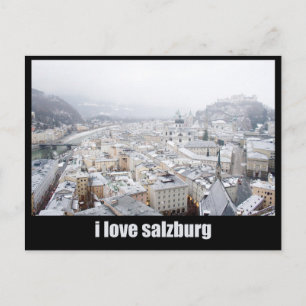 Carte Postale Salzbourg (Autriche) Photo, I love Salzburg