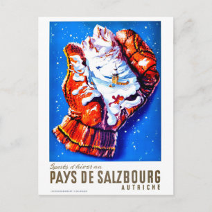 Carte Postale Salzbourg, Autriche, un village à l'intérieur d'un