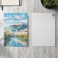 Salzbourg Autriche Voyage Art Vintage