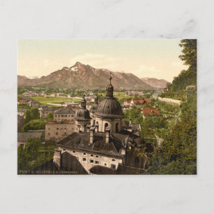 Carte Postale Salzbourg et Untersberg, Autriche