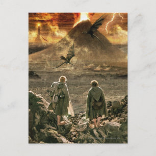 Carte Postale Sam et FRODO™ approchent le mont Doom