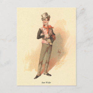 Carte Postale Sam Weller par Kyd de Dickens The Pickwick Papers
