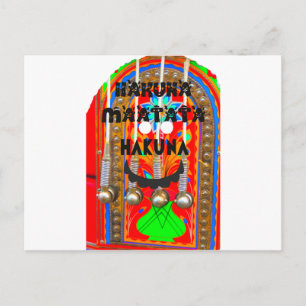 Carte Postale Samba Carnival couleurs blings. inspiration Art