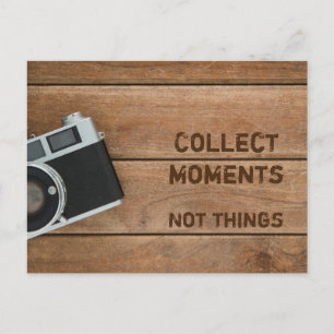 Carte Postale Sammeln Momente, nicht Dinge