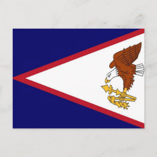 Carte Postale Samoa américaines - Drapeau -