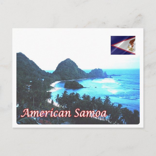 Carte Postale Samoa américaines - Littoral - (Devant)