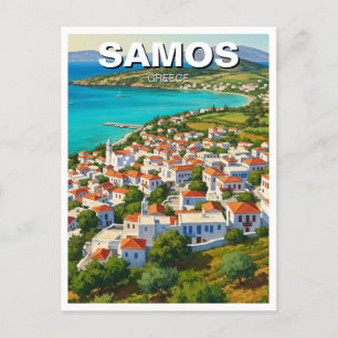 Carte Postale Samos Grèce Travel