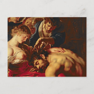 Carte Postale Samson et Dalila, c.1609