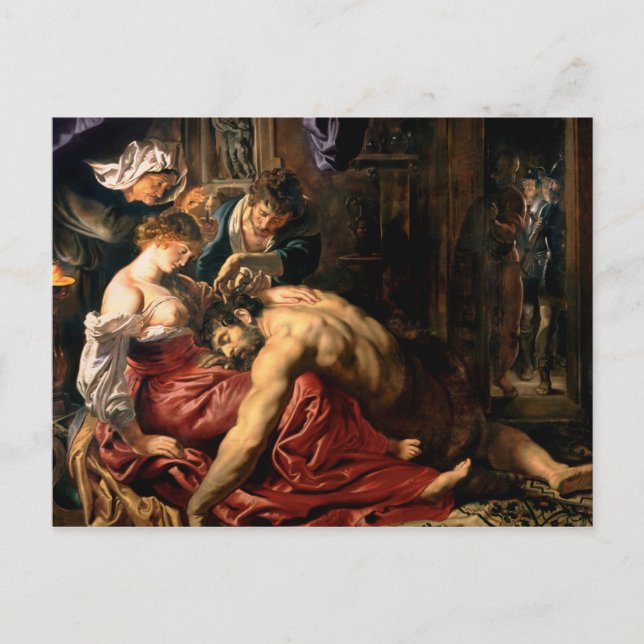 Carte Postale Samson et Delilah, c.1609 (Devant)