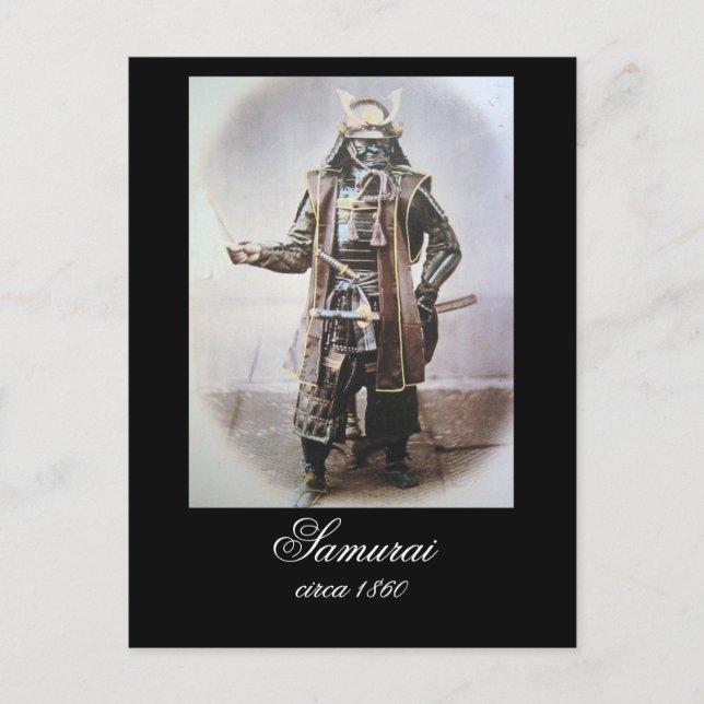 Carte Postale Samurai dans Armor vers 1860 (Devant)