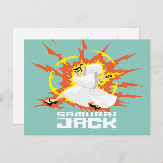 Carte Postale Samurai Jack Energy Graphic (Devant / Derrière)