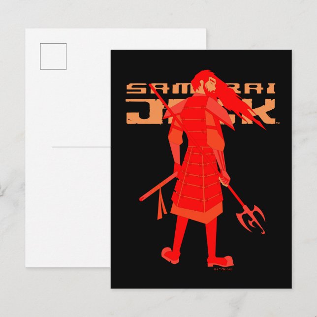 Carte Postale Samurai Jack Red Warrior Graphic (Devant / Derrière)