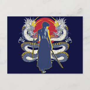 Carte Postale Samurai Sept