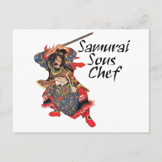 Carte Postale Samurai Sous Chef