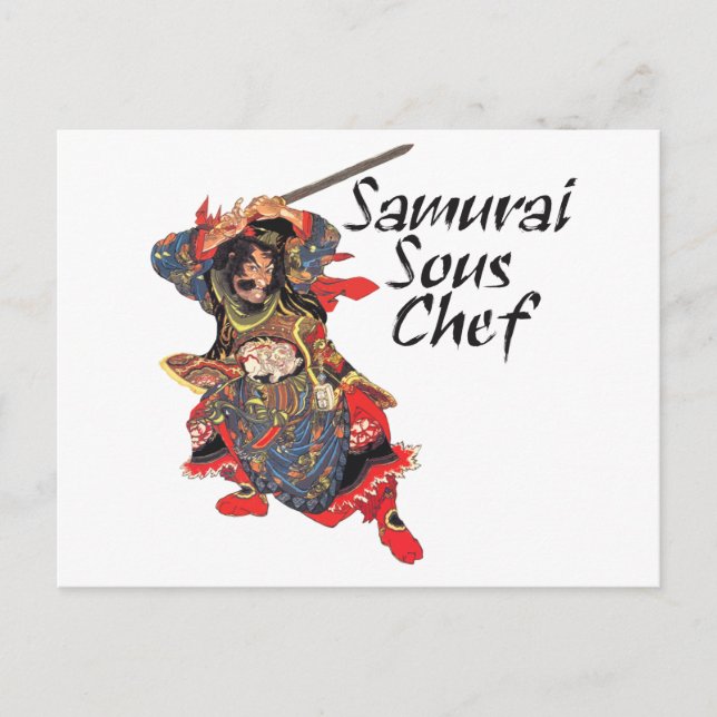 Carte Postale Samurai Sous Chef (Devant)
