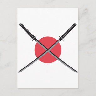 Carte Postale samurai sword