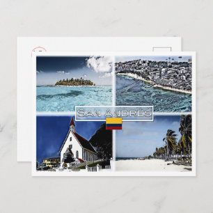 Carte Postale San Andres - Colombie - Mosaic -
