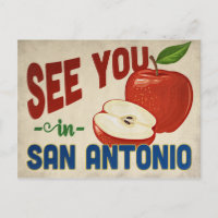 San Antonio Texas Apple - Vintage voyage