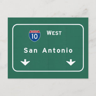 Carte Postale San Antonio Texas tx Autoroute Interstate Freeway
