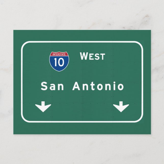 Carte Postale San Antonio Texas tx Autoroute Interstate Freeway  (Devant)