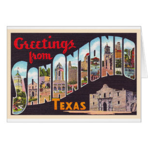 Carte postale San Antonio Texas TX Vintage