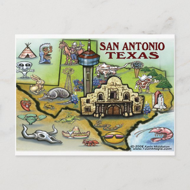 Carte Postale San Antonio TX (Devant)
