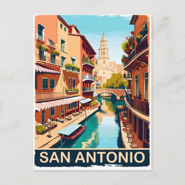 Carte Postale San Antonio, Ville, Voyage (Devant)