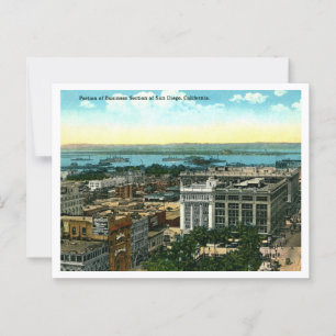 Carte Postale San Diego CA Business Section 1910