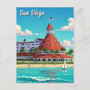 Carte Postale San Diego California Coronado Hotel