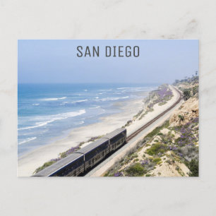 Carte Postale San Diego California Train Photo