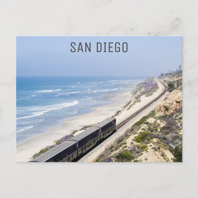 Carte Postale San Diego California Train Photo (Devant)