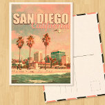 Carte Postale San Diego California Vintage Souvenirs 1950<br><div class="desc">San Diego,  Californie. Ce design Vintage fait un grand cadeau de Noël ou d'anniversaire pour les fans de San Diego Beach. Le design rétro des vibes d'été est un cadeau parfait pour les amateurs de voyage et de destinations tropicales.</div>