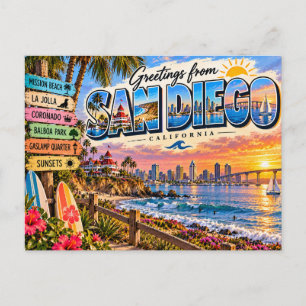 Carte Postale San Diego Californie