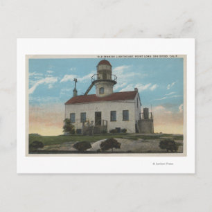 Carte Postale San Diego, Californie - Ancien phare espagnol