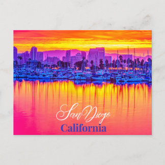 Carte postale San Diego, Californie - Coucher de s