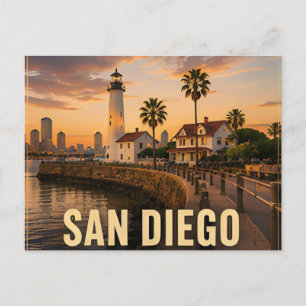 Carte Postale San Diego Californie États-Unis Quartiers côtiers