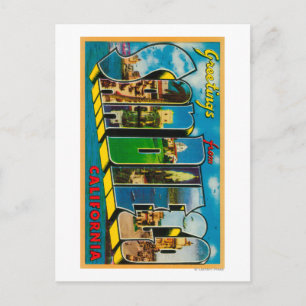 Carte Postale San Diego, Californie - Scènes de grandes lettres