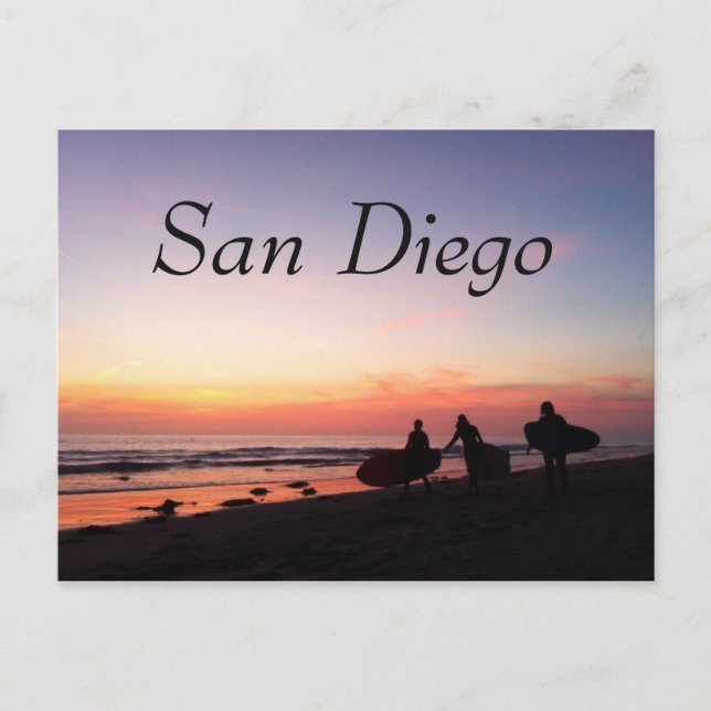 Carte Postale San Diego Surfers (Devant)