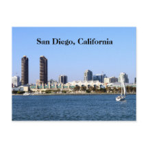 Carte postale San Diego | Vue baie