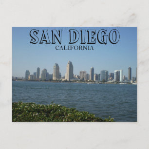 Carte Postale San Diego - Vue du centre-ville depuis l'île Coron