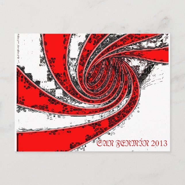 CARTE POSTALE SAN-FERMÍN, PAMPLONA, 7JULIO, ENCIERRO, TXUPINAZO, (Devant)