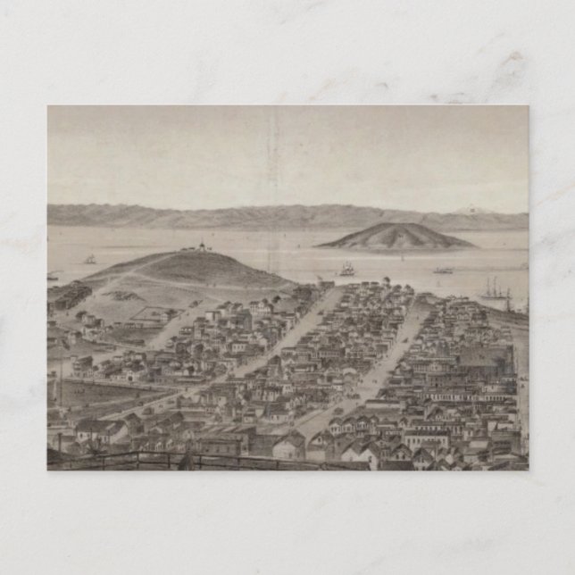 Carte Postale San Francisco, 1862 de Russian Hill (Devant)