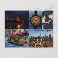 Carte postale San Francisco Attractions #2