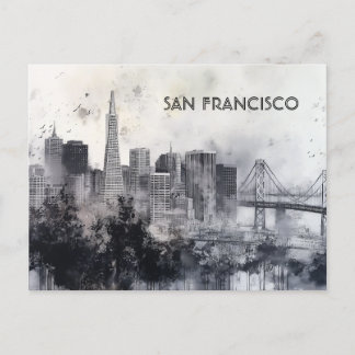 Carte postale San Francisco Black and White Travel
