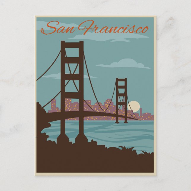 Carte Postale San Francisco, CA - Golden Gate Bridge (Devant)