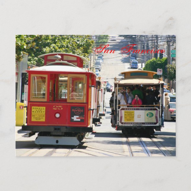 Carte Postale San Francisco Cable Cars (Devant)