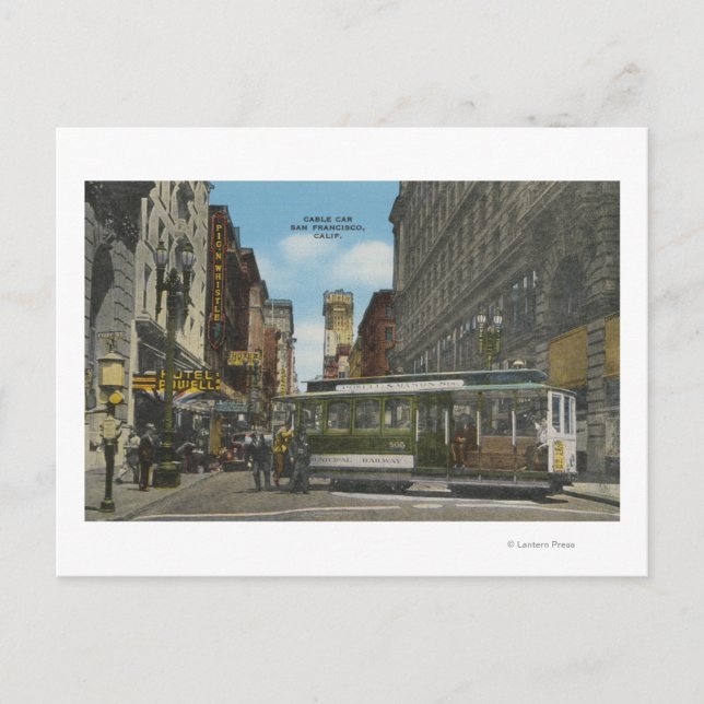 Carte Postale San Francisco, CACable Car Turnaround View (Devant)