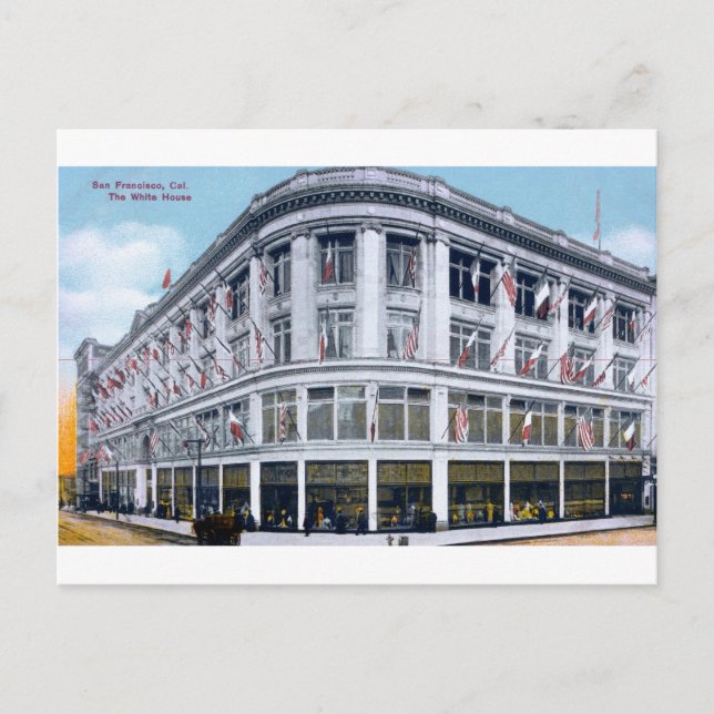 Carte Postale San Francisco, Cal La Maison Blanche (Devant)