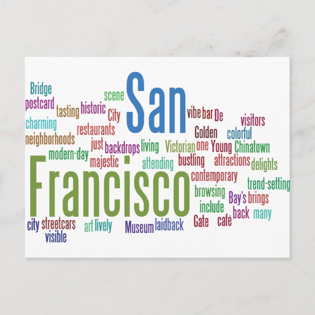 Carte Postale San Francisco California (Devant)