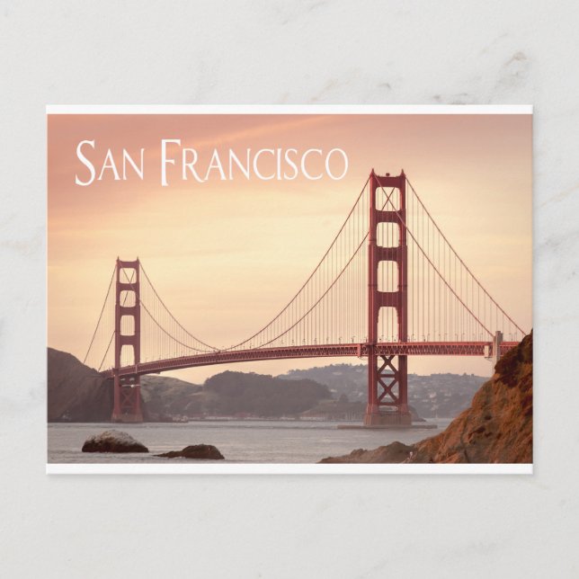 Carte Postale San Francisco California Golden Gate Bridge, USA (Devant)